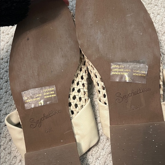 Seychelles cream beige leather sandal - Picture 3 of 4